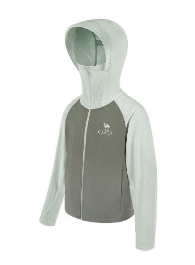 camel Children's Sun Protection Clothing 【original Yarn Sun Protection】 Little Sun Protection Shirt, Moisture-wicking And Quick-drying, For Boys And Girls, Medium To Large Children's Wear - Image 1