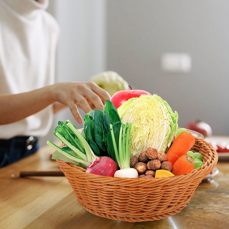Household Woven Basket Tabletop Fruit Basket Sundries Storage Basket Woven Basket - Image 4