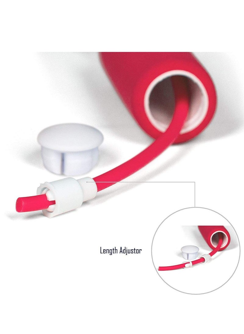 AngTop - AT0620 Adjustable Jump Rope With Bearing Foam Handles - Red/White - Image 1