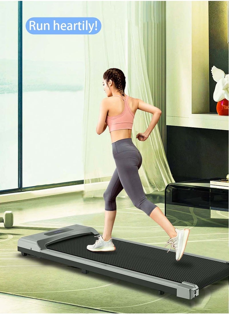 Viden - Home Electric Treadmill Walking Machine Remote Control Speed Maximum Speed 8KM/ h Maximum Load 100KG Without Installation Stored Under The Sofa or Bed Bluetooth Suitable For Office And Home Use - Image 1