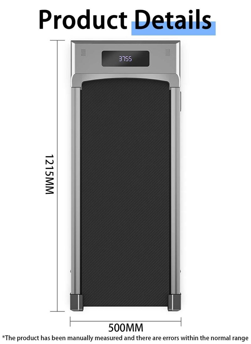 Viden - Home Electric Treadmill Walking Machine Remote Control Speed Maximum Speed 8KM/ h Maximum Load 100KG Without Installation Stored Under The Sofa or Bed Bluetooth Suitable For Office And Home Use - Image 1