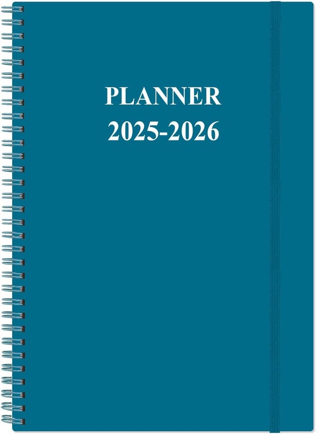 Yaridar 2025-2026 Planner - 8.5" x 11" Weekly Monthly Planner from July 2025 to June 2026 with 12 Monthly Tabs, Inner Pocket, Elastic Closure, Teal - Image 1