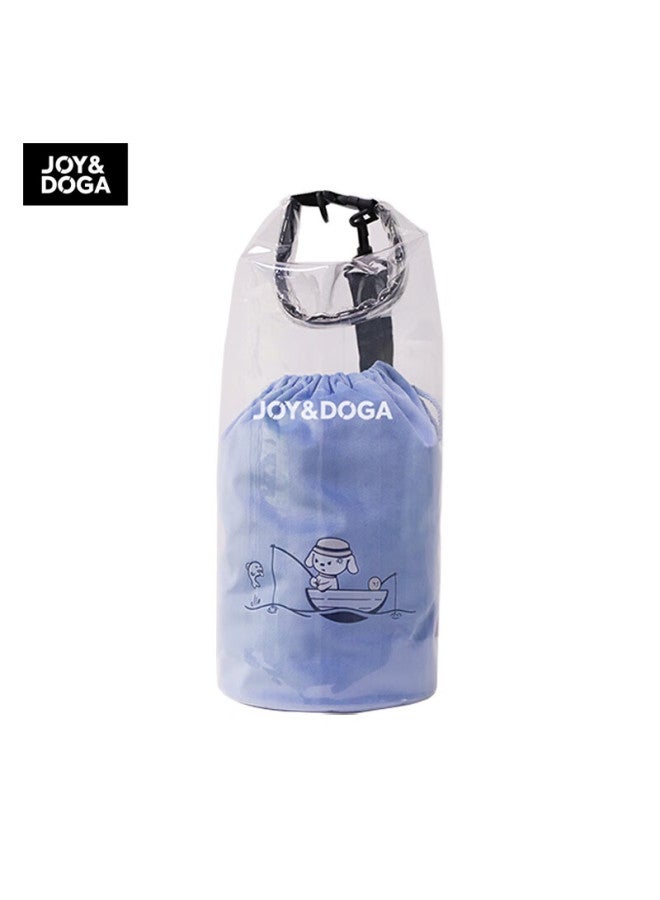 Joy&doga Transparent Waterproof Storage Bag For Swimming, Diving, Beach, Fitness, Outdoor Backpack (blue) - Image 1