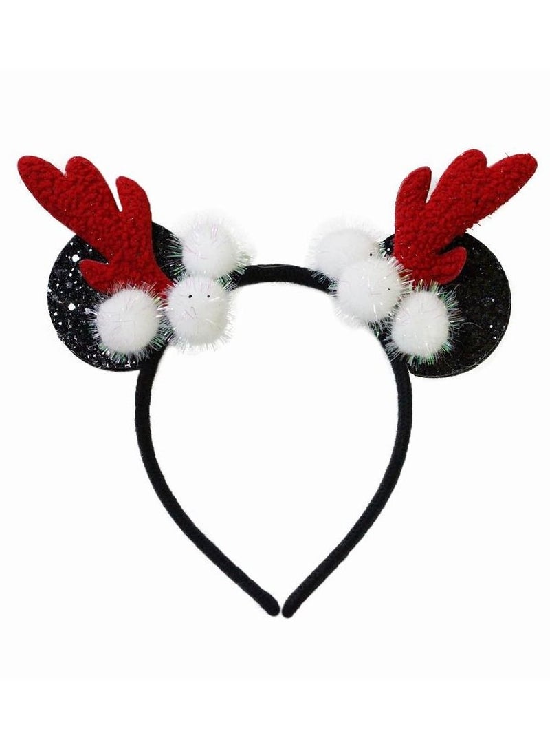 AIWANTO Alissa LED Christmas Headband Reindeer Design - Image 1