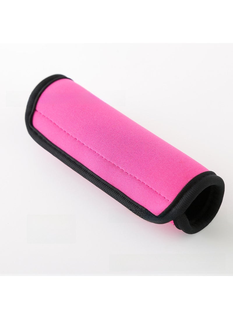 Soft Non-slip Luggage Case Baby Carriage Handle Cover Grip Case Luggage Shoulder Pad Printed Suitcase Handle Protective Cover Pink