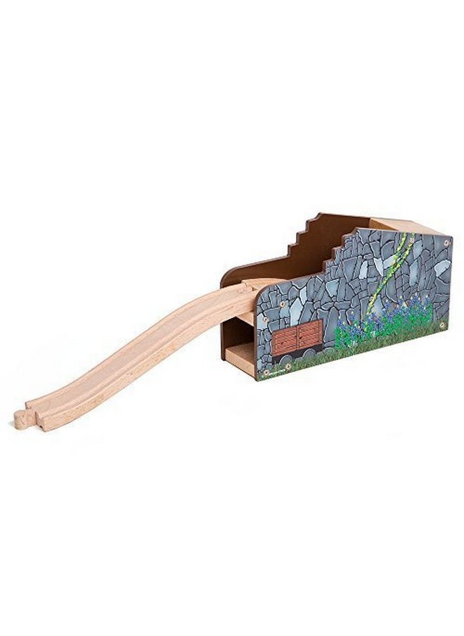 Orbrium Secret Mine Tunnel Wooden Compatible with Major Wooden Railway Systems includingThomas Brio Chuggington Melissa & Doug Imaginarium Set by Orbrium Toys  - Image 4
