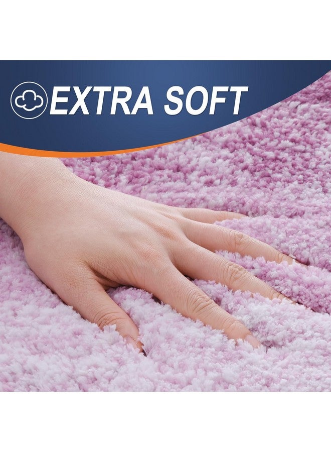 OLANLY Bathroom Rugs Mat 30x20, Extra Soft Absorbent Microfiber Bath Rugs, Rubber Backing, Quick Dry, Washable Bath Mats for Bathroom Floor, Tub, Shower and Home Decor Accessories, Pinkish-Purple - Image 3
