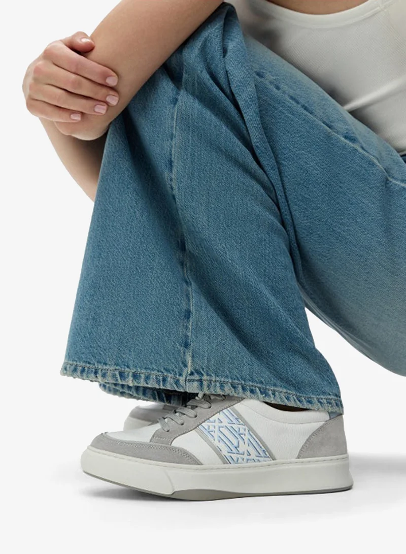 Monogram Pattern Mix Sneakers