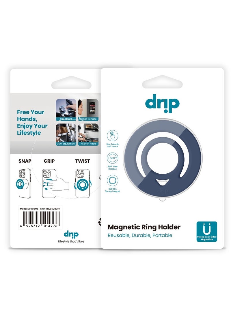 Drip Magnetic Phone Holder Compatible with MagSafe, Silicone Finger Ring – Secure & Comfortable Design - Image 2
