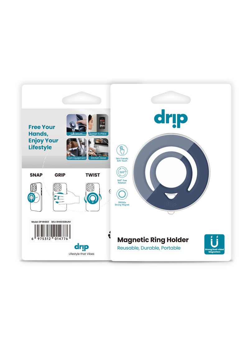 Drip Magnetic Phone Holder Compatible with MagSafe, Silicone Finger Ring – Secure & Comfortable Design - Image 3