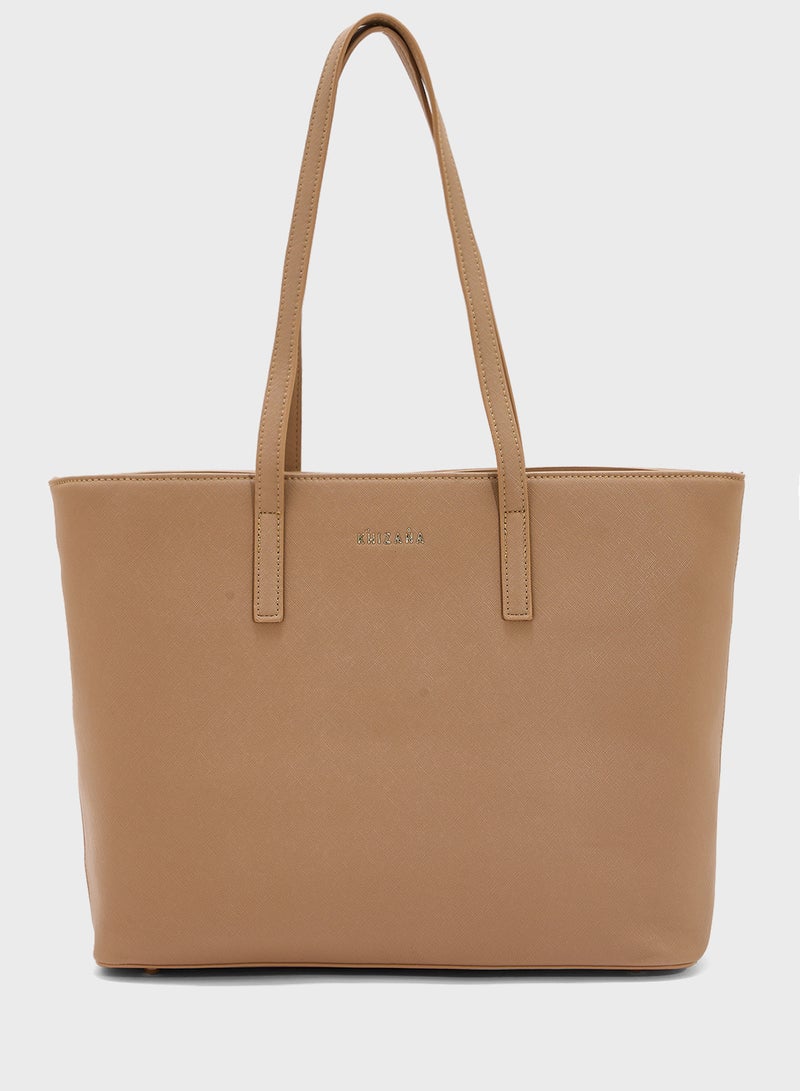 Khizana Carry All Tote Bag With Laptop Sleeve , Bottle Holder & Card Holder  - Image 1