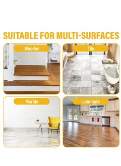 Zalcoon Magic PVA Folding Sponge Self Squeeze Mop with 2 Super Absorbent PVA Sponge Refills, 2 Mop Slippers & 1 Mop Holder |Household Cleaning Tool for Kitchen, Hardwood, Multi-Surface Hard Floors  - Image 4