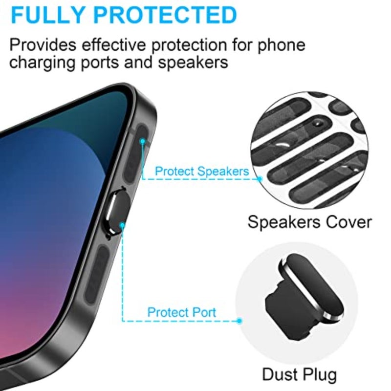 Dust Plug for iPhone, Compatible with iPhone and AirPods, Lightning Port Plug Protector Charging Port Anti Dust Cover Includes Speaker Cover - Image 2