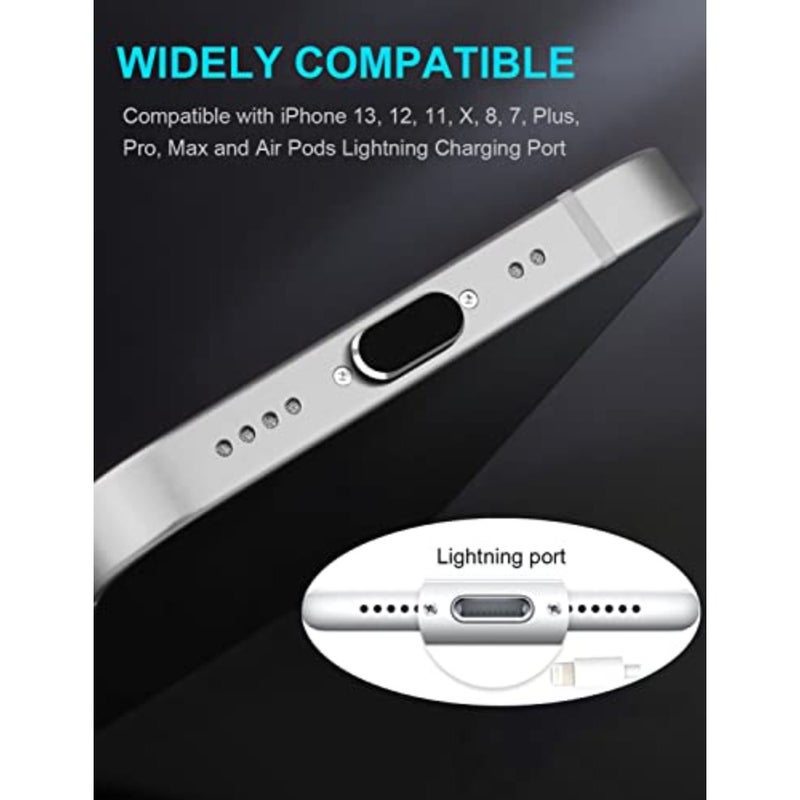 Dust Plug for iPhone, Compatible with iPhone and AirPods, Lightning Port Plug Protector Charging Port Anti Dust Cover Includes Speaker Cover - Image 5