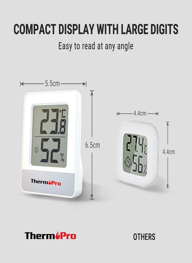 ThermoPro TP49-2 Digital Room Thermometer Indoor Hygrometer Mini Temperature Monitor Humidity Meter for Home Office Air Comfort Thermo Hygrometer - Image 2