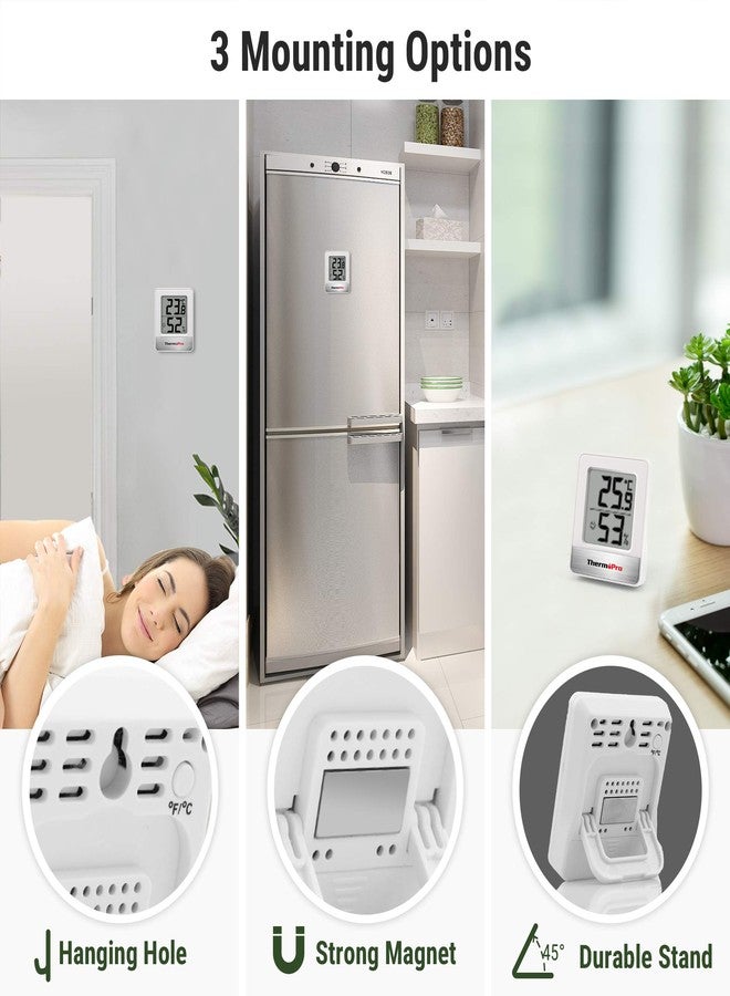 ThermoPro TP49-2 Digital Room Thermometer Indoor Hygrometer Mini Temperature Monitor Humidity Meter for Home Office Air Comfort Thermo Hygrometer - Image 5