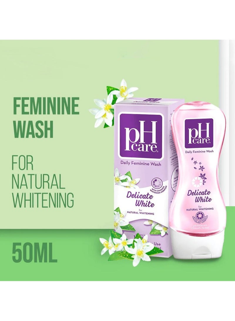 Ph Care Daily Feminine Wash Delicate White 50mL - Image 2