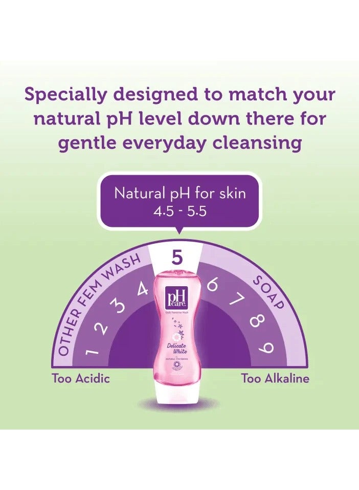 Ph Care Daily Feminine Wash Delicate White 50mL - Image 3