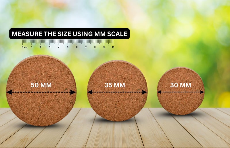 Halsey Coir Seed Germination Coin/Compressed Coconut Husk fibers for Gardening Seedling Tray (35 MM, Pack of 25PC) - Image 2