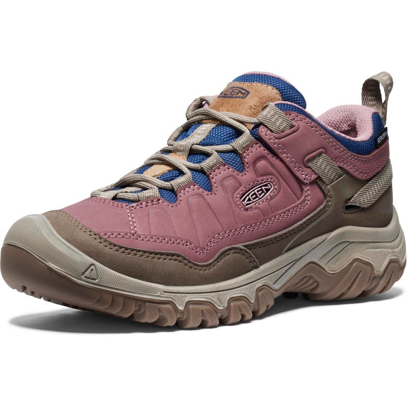 KEEN Womens Targhee 4 Low Height Durable Comfortable Waterproof Hiking Shoes Rose BrownPlaza Taupe 7
