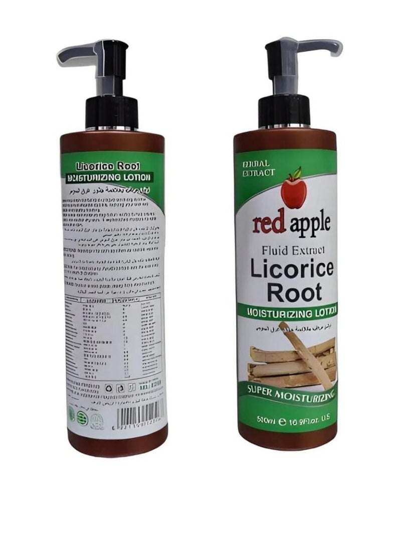 Licorice Extract Lotion to Moisturize Soften Lighten Nourish and Protect Dry Skin For a Healthy and Softer Look It is Characterized by Fast Absorption and Its Fragrant Smell 500 ML