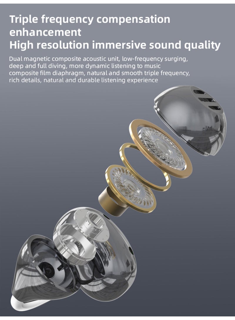 ZIPFORCE J80 True Open Ear  Clip Wireless Earbuds - Bluetooth 6.0, Skin Tone, Lightweight Comfort Clip Design OWS Earphones for Sports & Fitness，Silver - Image 3