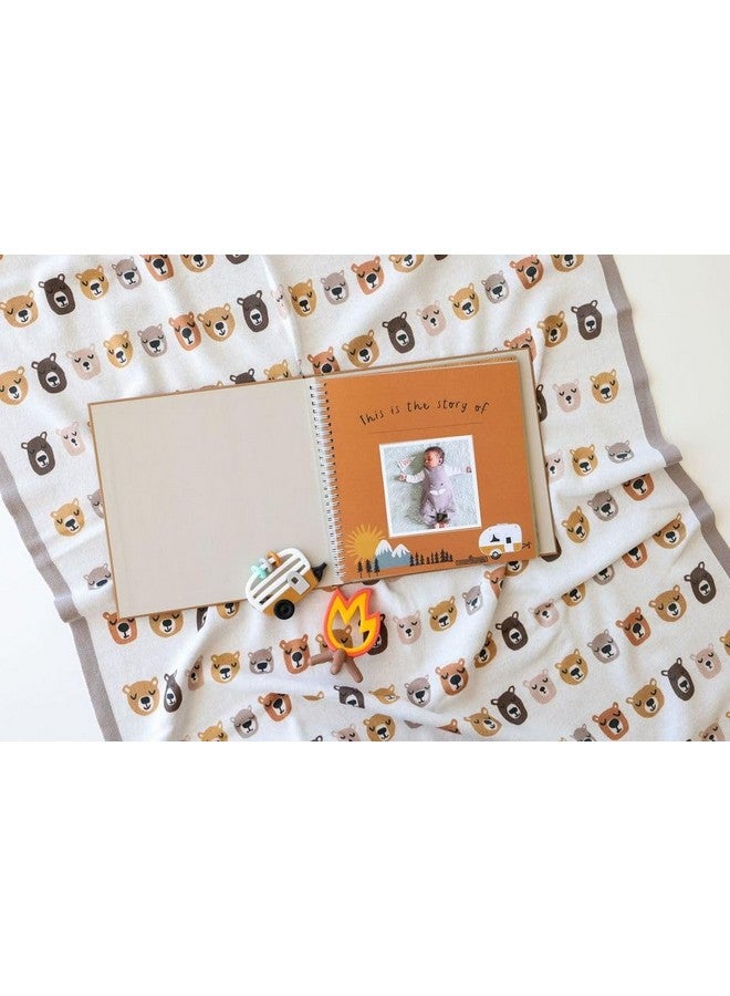 Lucy Darling Baby Memory Book, Themed Baby First Year Book, First 5 Years Journal & Photo Album for Baby Boy/Girl, Keepsake Books, Gender Neutral Memories & Milestone Book, Mom Gift - Little Camper - Image 1