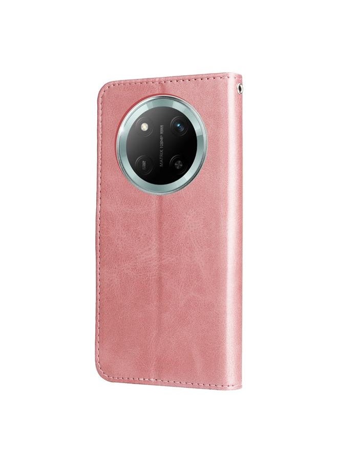Zaboon Case For Honor X9c / Magic7 Lite Fashion Calf Texture Zipper Leather Phone Case  - Image 3