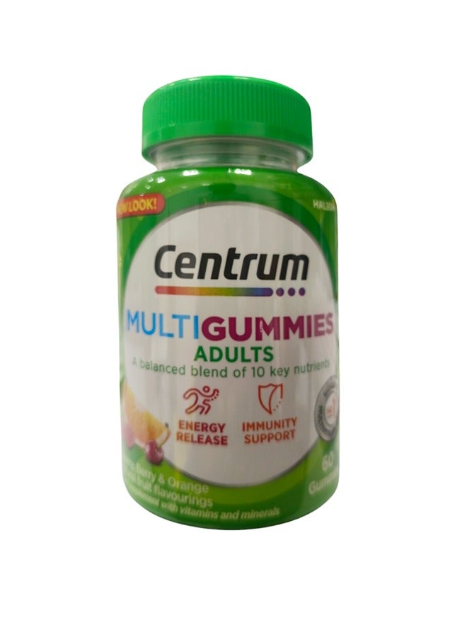 Centrum Multigummies Adults Balanced Vitamin And Mineral Supplement 60 Gummies - Image 1