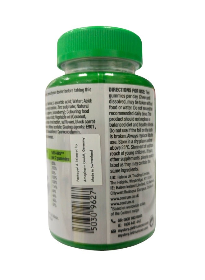 Centrum Multigummies Adults Balanced Vitamin And Mineral Supplement 60 Gummies - Image 3
