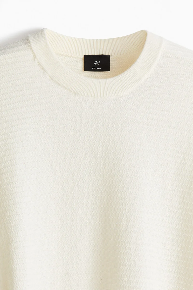 H&M Regular Fit Textured-Knit Jumper