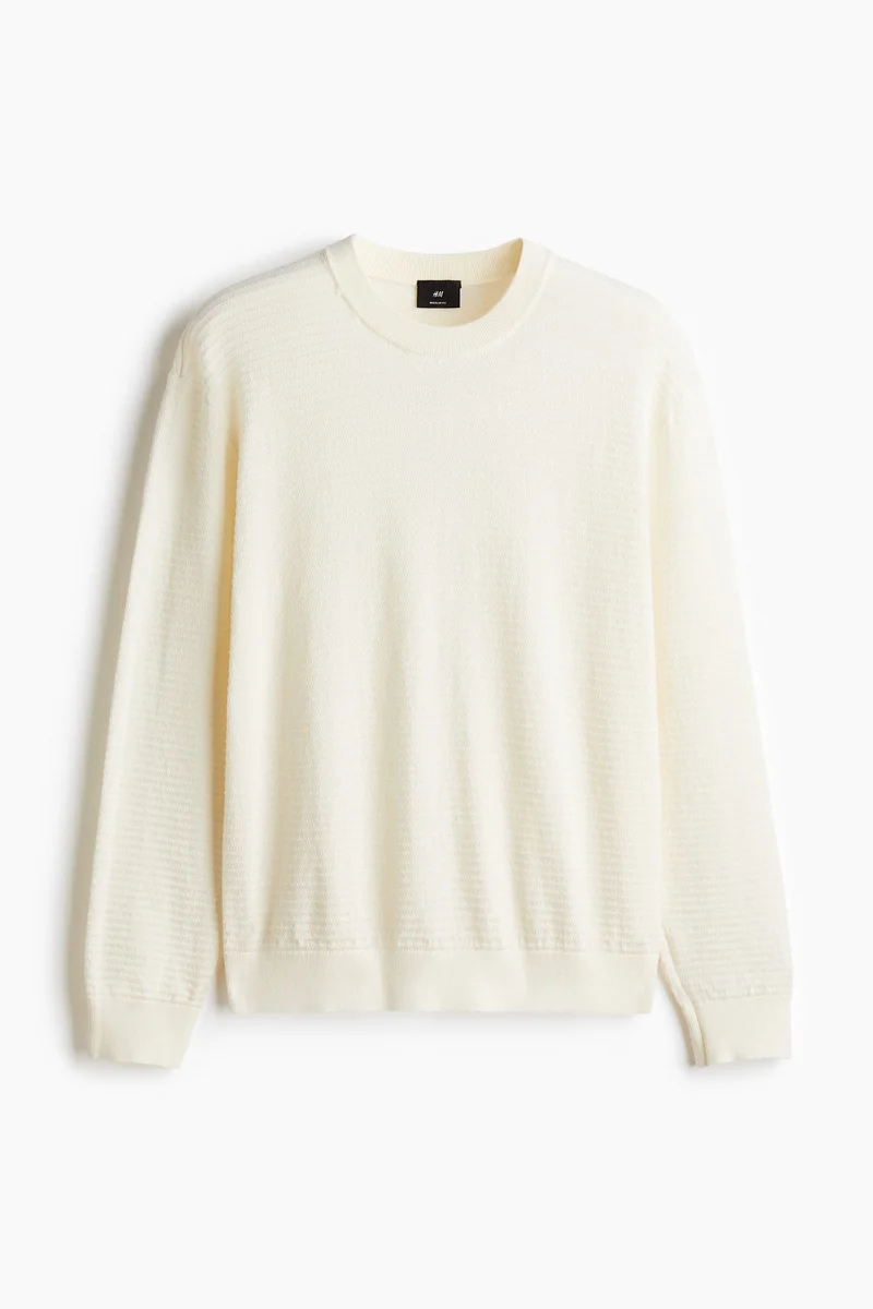 H&M Regular Fit Textured-Knit Jumper