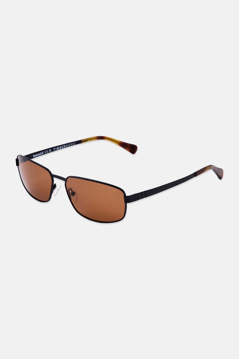 Timberland Men TB0006601H62 Rectangular Sunglasses, Black - Image 3