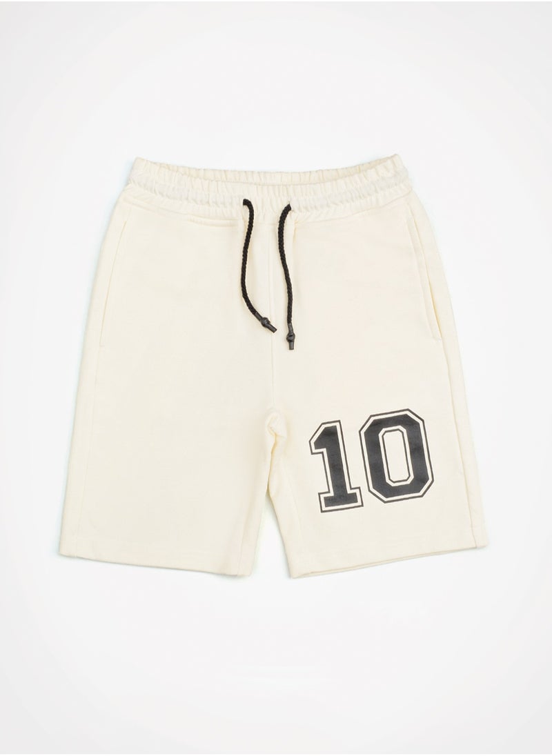 Web Denim Web Denim 100% Cotton Fleece Regular Fit Teens Knit Shorts Stylish, Comfortable Bottoms For Boys  - Image 1