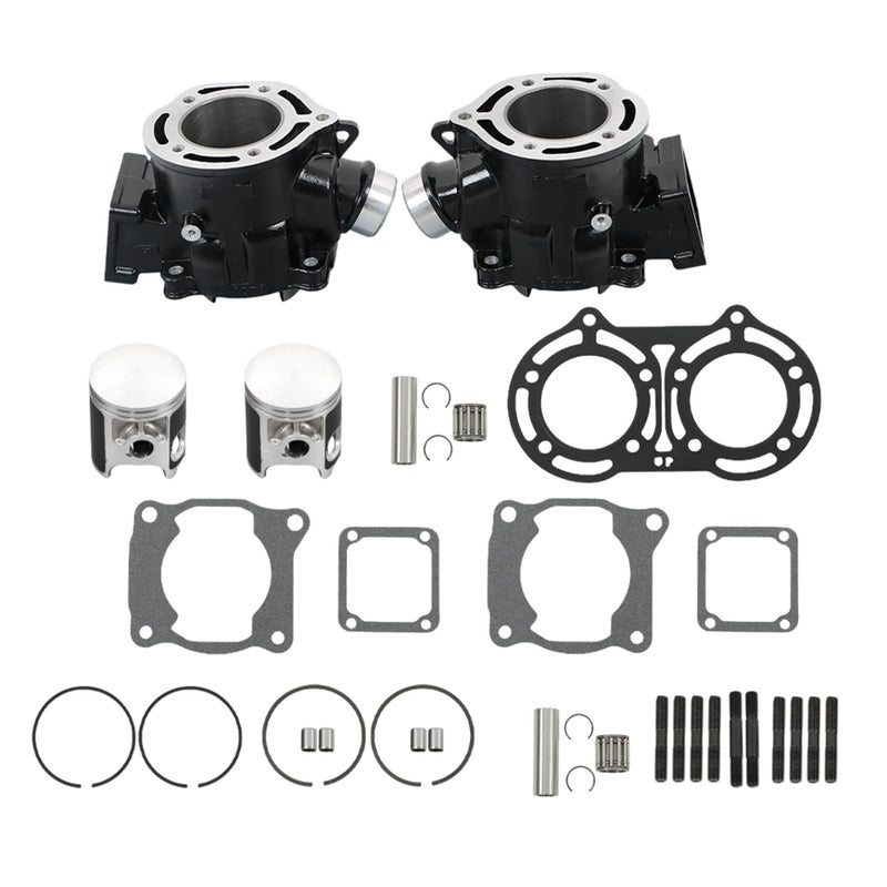 Silscvtt 64mm Bore Cylinder Piston Gasket Top End Kits Replacement for Yamaha Banshee 350 YFZ350 2GU113110000 19872006