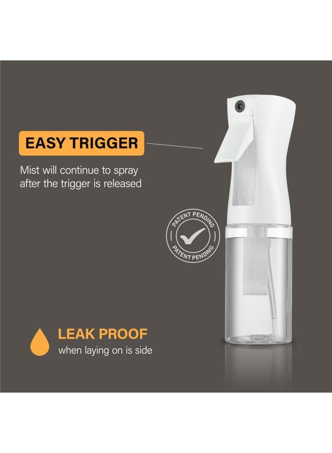 Super 2 pack continuous spray bottle for hair - 6.8 OZ / 200 ML Ultra Fine Mist Sprayer | water spray bottle for hair mister spray bottle | hair spray bottles For Hairstyling, Cleaning, Salons (2pk 6.8oz) - Image 2