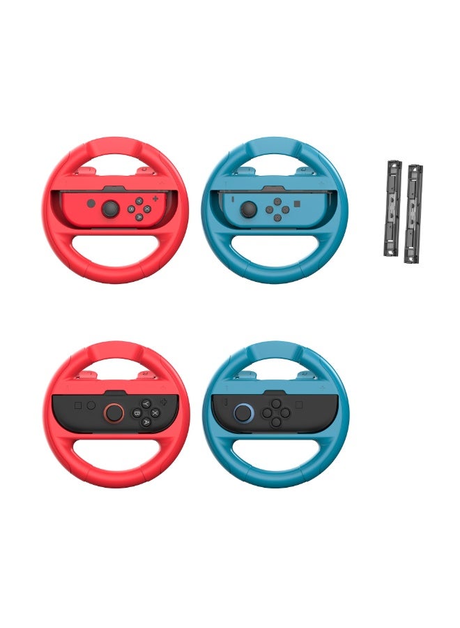 ألعاب ستارترك عجلات قيادة لـ نينتندو سويتش 2، عجلات سباق لـ  مع ماريو كارت 8 Deluxe، حزمة من 2 عجلات قيادة Mario Kart لـ سويتش 2 الملحقات - Image 1