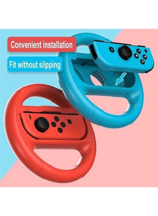 ألعاب ستارترك عجلات قيادة لـ نينتندو سويتش 2، عجلات سباق لـ  مع ماريو كارت 8 Deluxe، حزمة من 2 عجلات قيادة Mario Kart لـ سويتش 2 الملحقات - Image 3