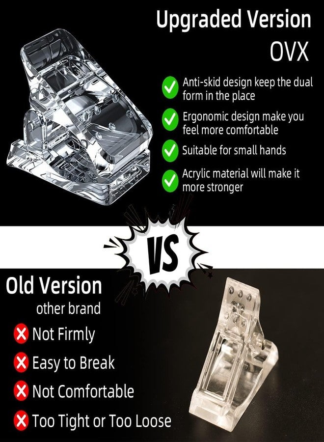 NAILWIND Nail Clips for Polygel, Nail Extension Gel Quick Building Nail Tips Clip for Nail Kit False Nail Tips and Dual Forms Manicure Nail Art Tools (20 - Pcs) - Image 4