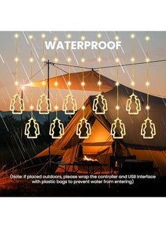 Necomi Ramadan Eid Decoration Curtain String Lights， Led Usb Powered Hanging Fairy Lights With Remote Control For Bedroom Party Holiday Ramadan Decorations 8 Lighting Mode  - Image 5