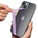 Sinjimoru CShaped Silicone Phone Grip Cell Phone Strap With Clip for iPhone Samsung Cases Sinji Loop Clip Lavender 200 - Image 2