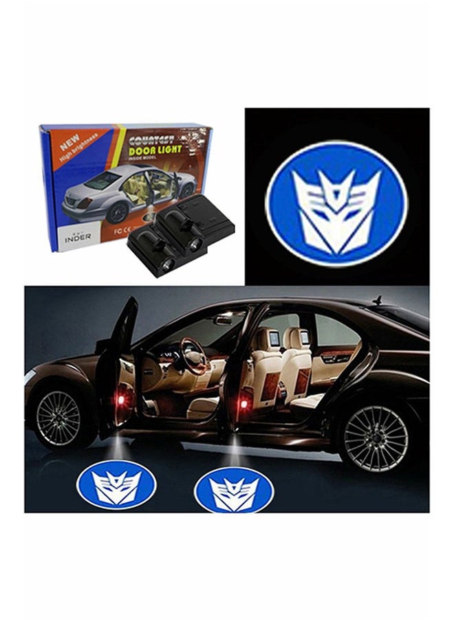 Y&D 2-Piece LED Car Door Decepticons Logo Projector Shadow Light Set  - Image 1