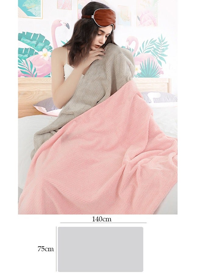 New Pineapple Coral Velvet Bath Towel Bath Towel Set Adult Daily Bath Towel Beach Towel Pineapple Check Coral Velvet Bath Towel  Bath Towel ,Pink  - Image 2