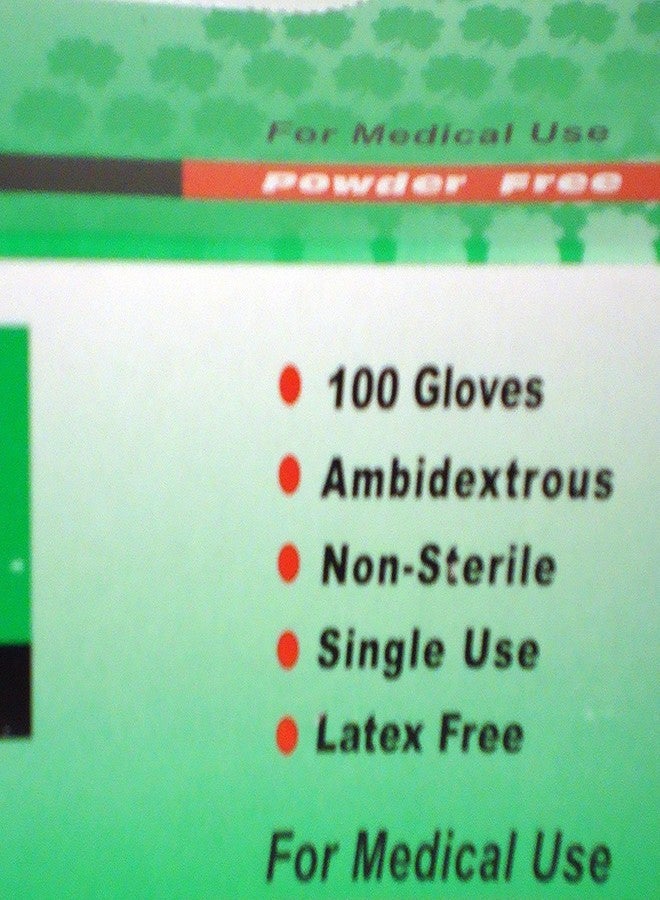 Shamrock: 20212: Synthetic/Vinyl Powder Free Examination Gloves: Medium: Box of 100 - Image 2