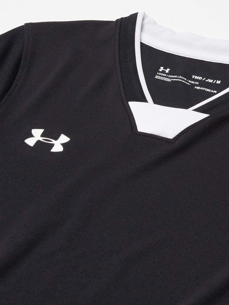 Under Armour Boys' Squad Jersey , Black (002)/White , Youth Small - Image 3