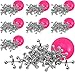 Playbees Metal Jacks Game Set 48 Sets Retro Kids Entertainment with Metallic Jacks and Bouncy Ball Classic Jacks Game for Fun and Skill Development - Image 2