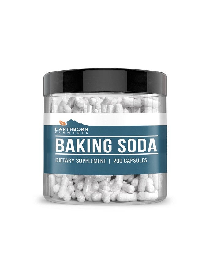 earthborn elements Earthborn Elements Baking Soda Capsules, 200 Capsules, Sodium Bicarbonate  - Image 1