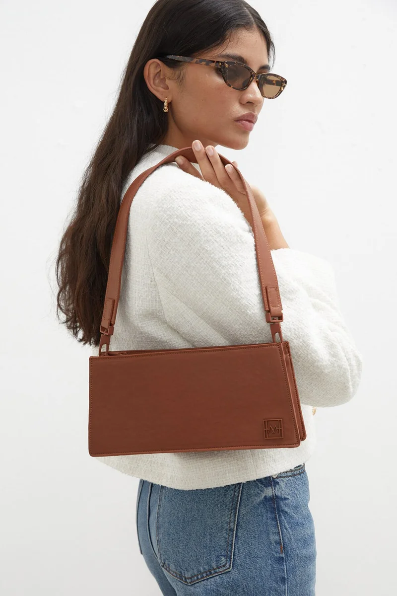 Manuka Milano Shoulder Bag Brown