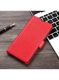For Huawei P10 Plus Ultra-thin Voltage Side Buckle PU + TPU Leather Phone Case(Red)