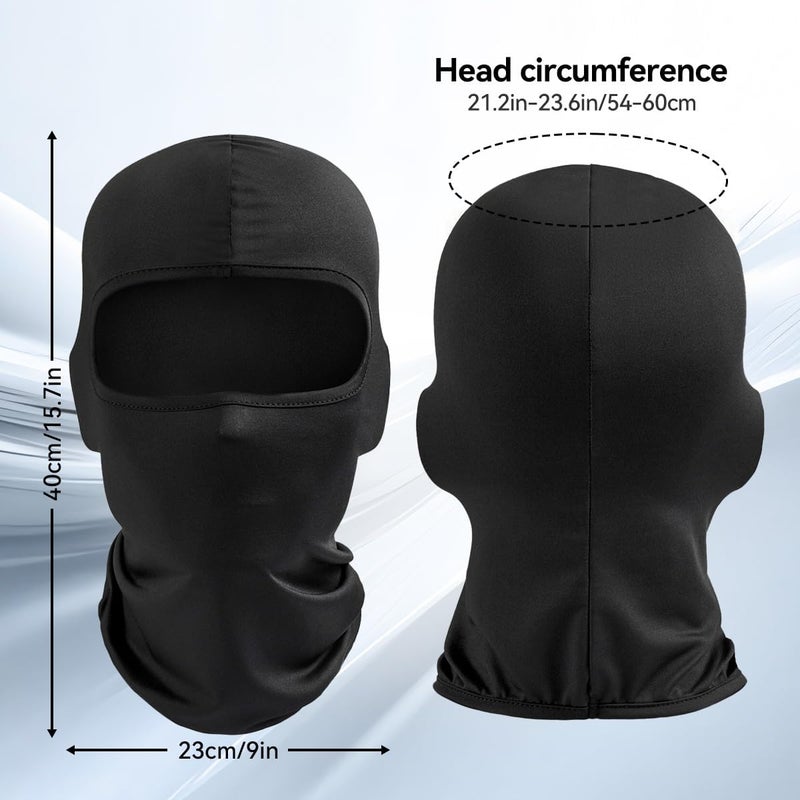 T Tersely 2-Pack Balaclava Face Mask for Men and Women – Summer Cooling Neck Gaiter with UV Protection - Image 2